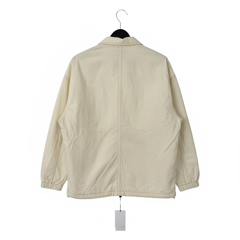 98# NWT Zara Women's Beige Oversized Shacket - Utility Jacket - Picture 5 of 8